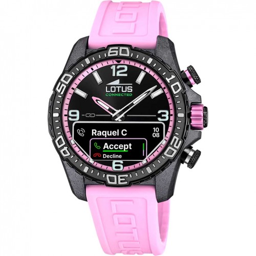 Lotus Connected watch 20000/9 pink silicone strap