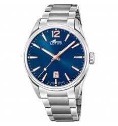 Reloj Lotus Minimalist para hombre esfera azul brazalete acero 18692/2
