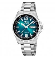 Lotus automatic Kosm men's watch turquoise dial 18997/1 steel bracelet