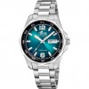 Lotus automatic men's watch turquoise dial 18977/1 steel bracelet