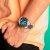 Lotus automatic men's watch turquoise dial 18977/1 steel bracelet