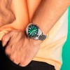 Lotus automatic men's watch green dial 18977/3 steel bracelet