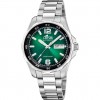 Lotus automatic men's watch green dial 18977/3 steel bracelet