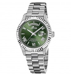 Lotus Freedom men's watch green dial stainless steel bracelet 18854/3
