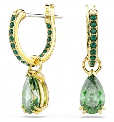 Arracades Attract Swarovski talla pera verds bany to or 5723564