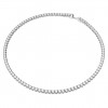 Matrix Tennis Swarovski necklace round cut white rhodium plated 5681796
