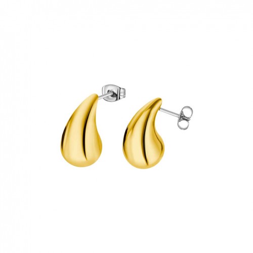 Pendientes Lotus Style Urban woman en acero tono dorado LS2426-4/2