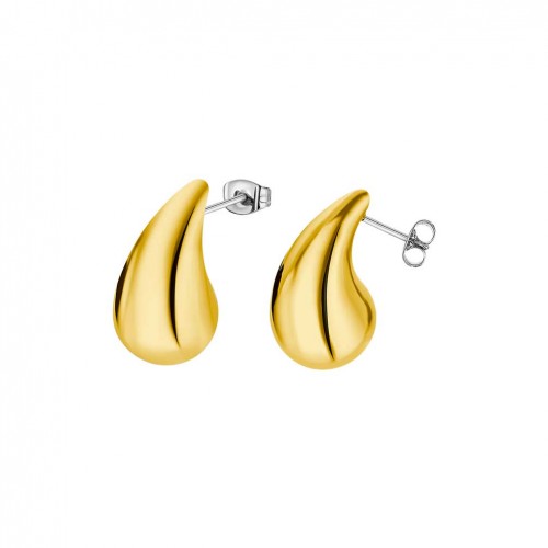Pendientes Lotus Style Urban woman en acero tono dorado LS2427-4/2