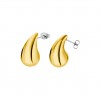 Pendientes Lotus Style Urban woman en acero tono dorado LS2427-4/2