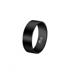 Anell Lotus Style home LS2397-3 en acer inoxidable negre