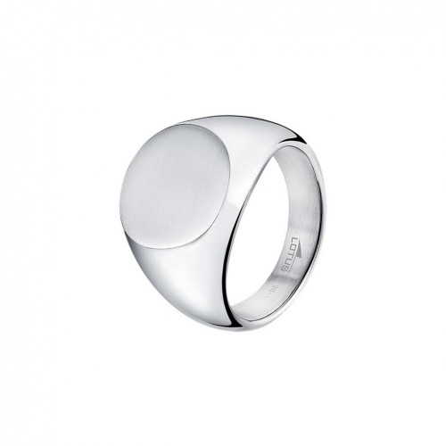 Anell Lotus Style home LS2399-3 en acer inoxidable platejat