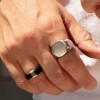Anillo Lotus Style hombre LS2399-3 en acero inoxidable plateado