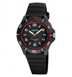 Reloj Calypso Sweet time K5857/6 hombre negro correa de caucho negra