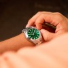 Lotus automatic men's watch 18996/3 green dial steel bracelet