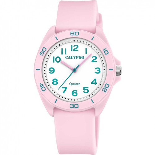 Rellotge Calypso Junior Collection color rosa amb esfera blanca K5833/2