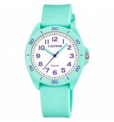 Calypso Junior Collection K5833/3 rellotge color verd amb esfera blanca