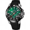 Reloj Festina Chrono Bike F20642/C esfera verde negra correa de caucho