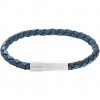Pulsera Calvin Klein Velocity hombre piel azul y acero 35100026