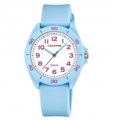 Calypso Junior Collection K5833/4 reloj color azul claro con esfera blanca