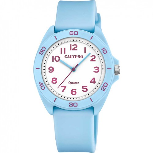 Calypso Junior Collection K5833/4 rellotge color blau clar amb esfera blanca
