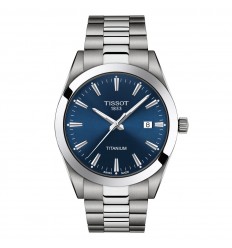 Tissot Gentleman titanium watch T1274104404100 Blue dial 40mm