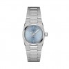 Tissot PRX 25 mm watch ice bllue dial steel strap T1370101135100
