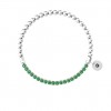 Kidult elastic wish bracelet green synthetic emeralds 732207