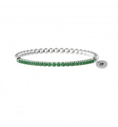 Polsera elàstica desitjos Kidult esmeraldes sintètiques verdes 732207