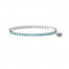 Pulsera elástica deseos Kidult esferas y zircones azules 732208