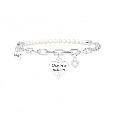 Kidult elastic bracelet One in a millions pearls and zircon 732350
