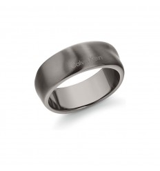 Calvin Klein stainless steel men's ring in black color 35100036H