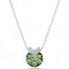 Penjoll Swarovski Bella V talla rodona verd bany de rodi 5724285