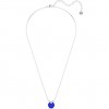 Swarovski Bella V pendant round cut blue color rhodium plated 5724286