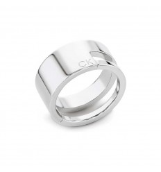 Anell Calvin Klein Geometric Essentials acer color plata 35000680D