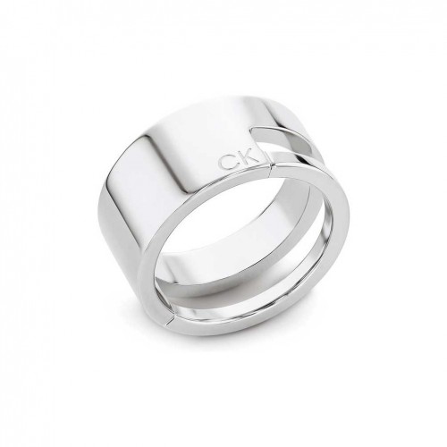 Anillo Calvin Klein Geometric Essentials acero color plata 35000680D