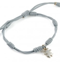 Pulsera Plata Nudos gris Insona niña BR507INA02