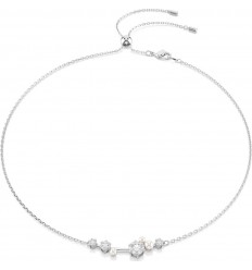 Swarovski Constella necklace Crystal Pearl white rhodium plated 5705626