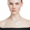 Swarovski Constella Y necklace Crystal Pearl white rhodium 5711830