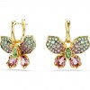 Swarovski Idyllia earrings butterfly multi-colored gold plated 5709953