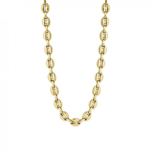 Collar cadena calabrote Lotus Style hombre en acero inoxidable dorado LS2140-1/2