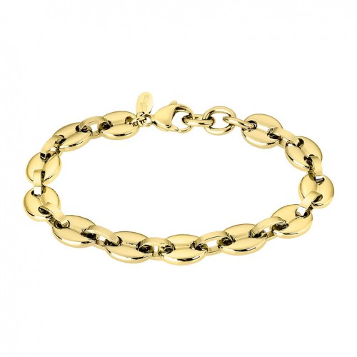 Lotus Style rope chain bracelet for men in gold stainless steel LS2140-2/2