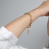 Lotus Style rope chain bracelet for men in gold stainless steel LS2140-2/2