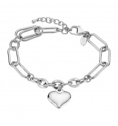 Lotus Style heart pendant women's bracelet stainless steel LS2334-2/1