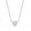 Collaret Essentials amb cor de Lotus Silver circonita blanca LP3849-1/1