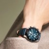 Reloj Montblanc Summit 3 Smartwatch titanio correa piel azul 131800