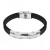 Polsera Lotus Style LS2455-2/1 Men in Black acer i cautxú negre