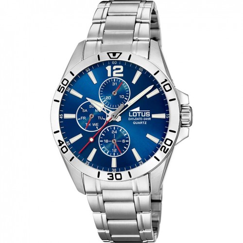 Reloj Lotus de hombre Multifunción 18812/1 esfera azul brazalete acero