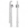 Arracades llargues Swarovski Matrix talles rodones blanc rodi 5709257