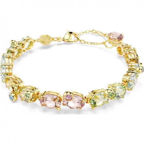 Pulsera Tennis Swarovski Gema tallas mixtas baño tono oro 5705808