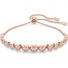 Swarovski Tennis Imber bracelet round cut pink rose gold plated 5718204